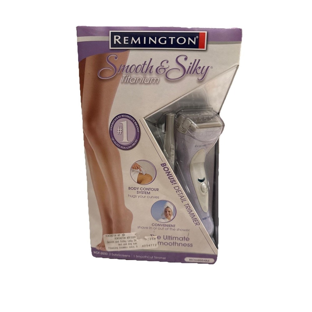 NEW NIB Remington Smooth & Silky Titanium Lady Shaver WDF-3500 Rechargeable 2006